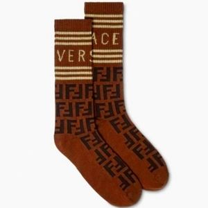 🌟 Authentic Fendi x Versace Fendaci Socks 🌟